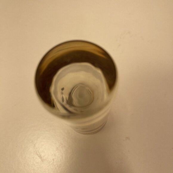 Vintage Caesars Palace Gold Trim Glass Tumbler With Roman Head Design - Picture 7 of 7